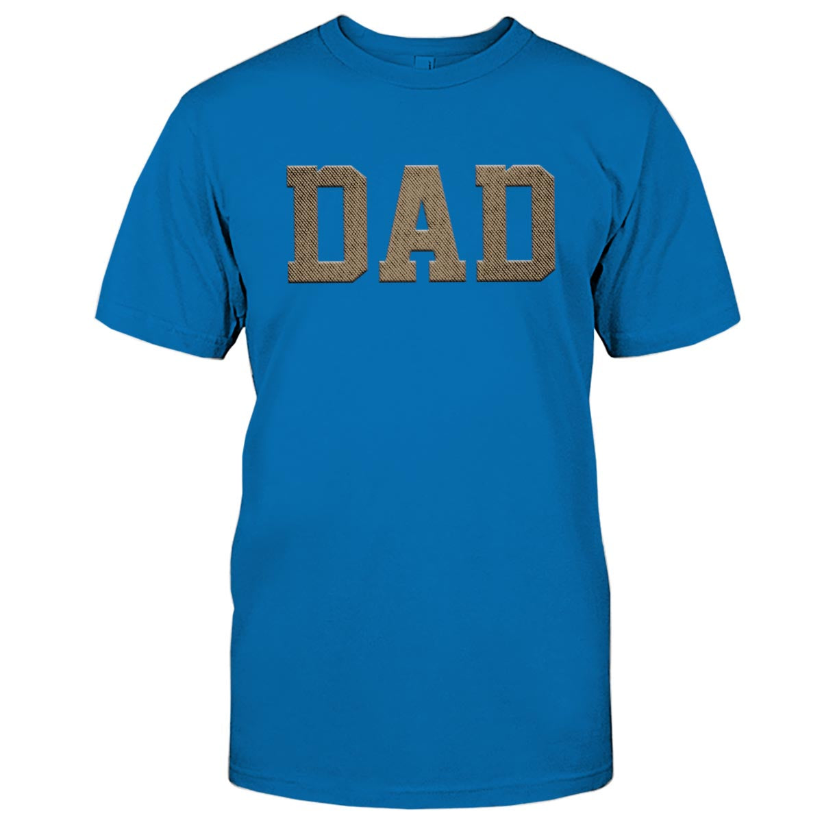 Custom Name - Personalized Father Embroidered T-shirt