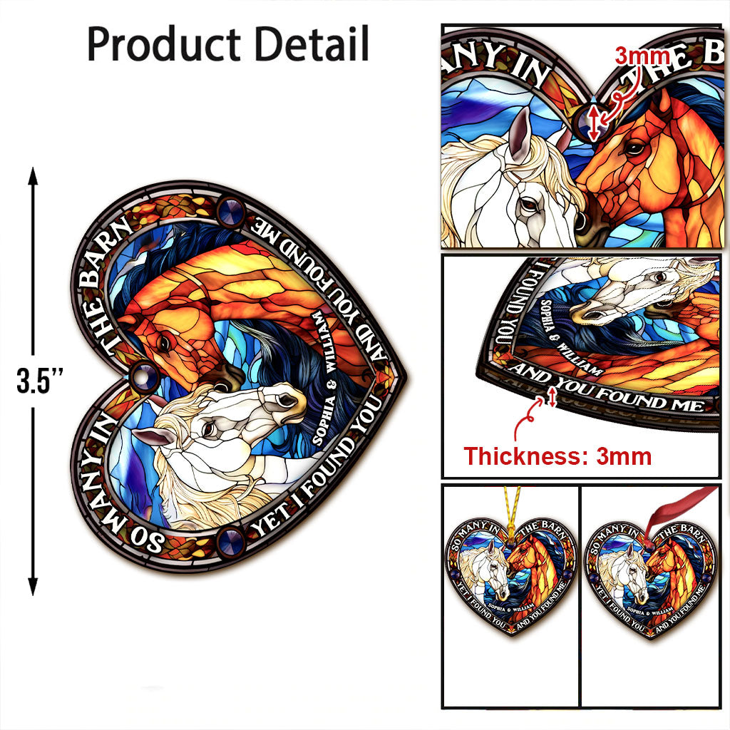 So Many In The Barn - Horse gift for husband, wife, boyfriend, girlfriend - Personalized Ornament