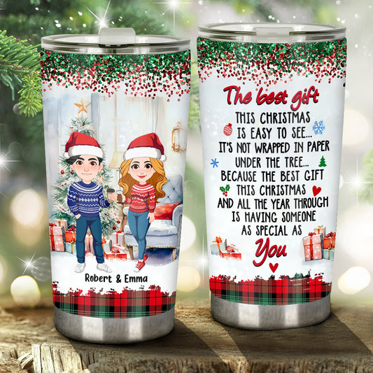 The Best Gift This Christmas - Personalized Couple Tumbler