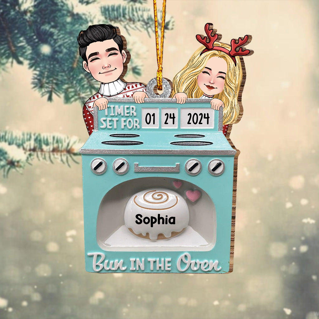 Bun In The Oven - Gift for Newborn - Personalized Ornament