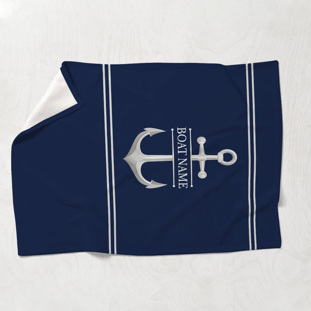 Welcome Aboard - Personalized Pontoon Blanket