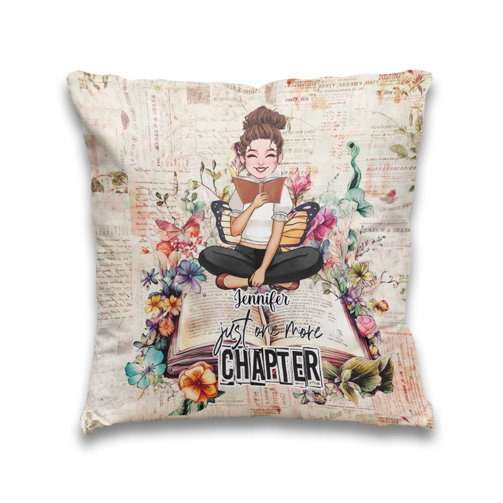 Just One More Chapter - Personalized Book Throw Pillow