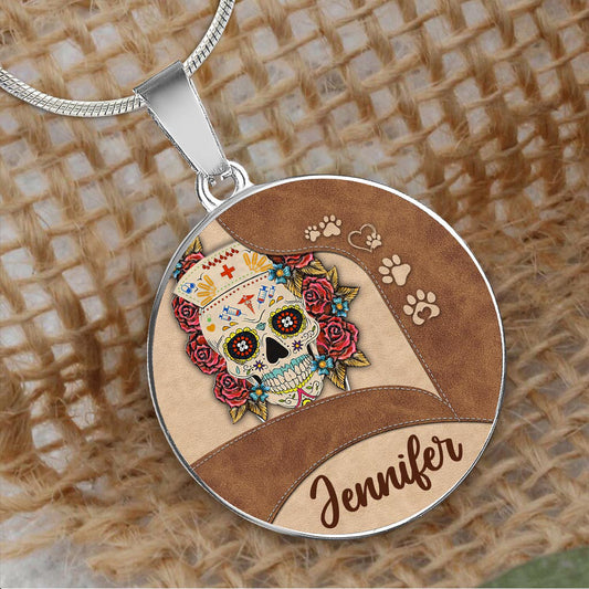 Nurse Life - Personalized Nurse Round Pendant Necklace