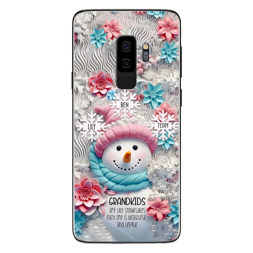 Grandkids Are Like Snowflakes - Gift for grandma - Personalized Phone Case