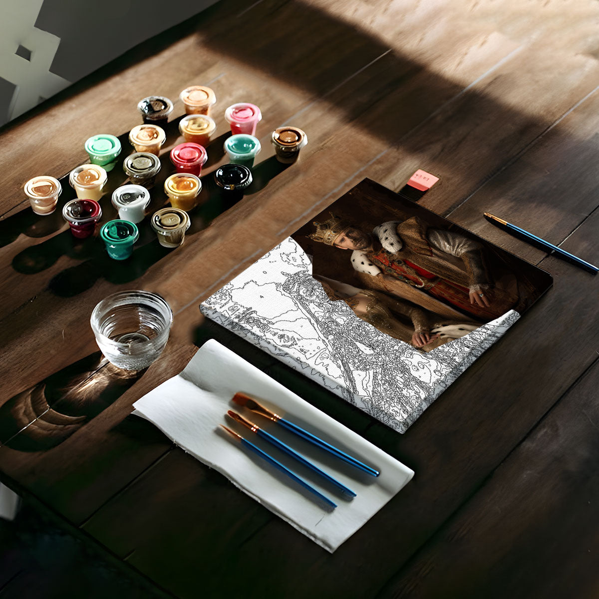 Royal Couple - Personalized Couple Paint By Numbers Kit