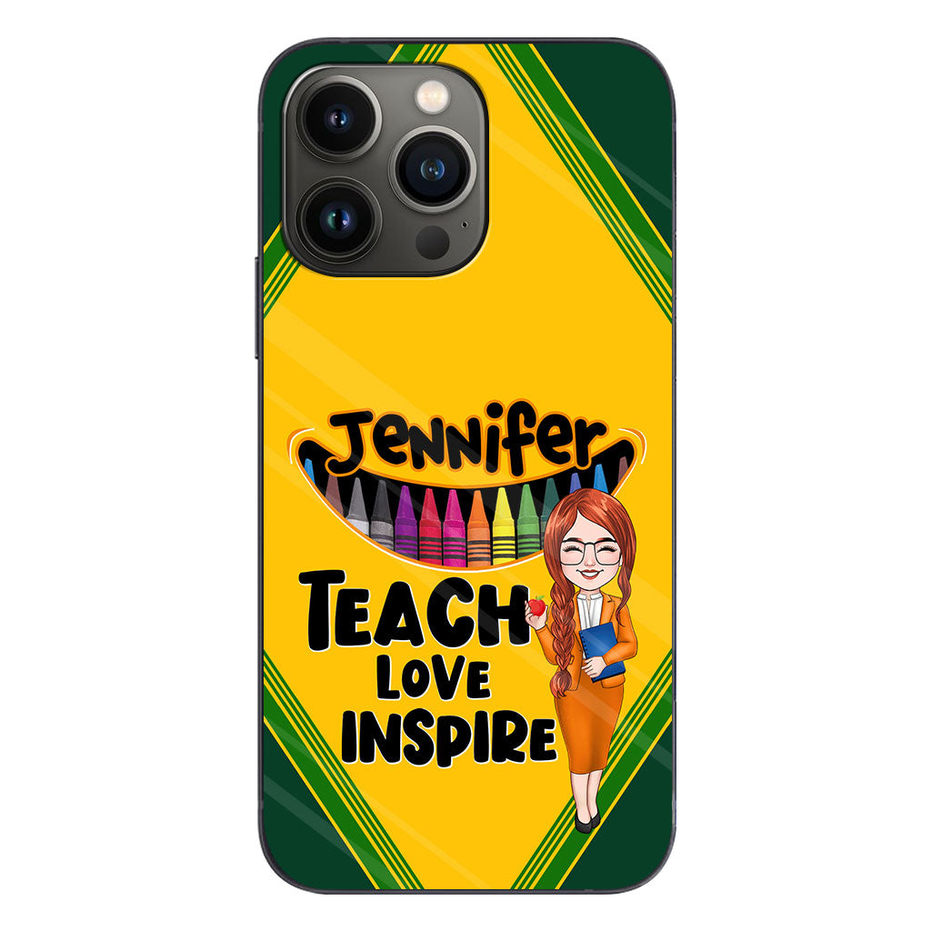 Teach Love Inspire - Personalized Teacher Phone Case