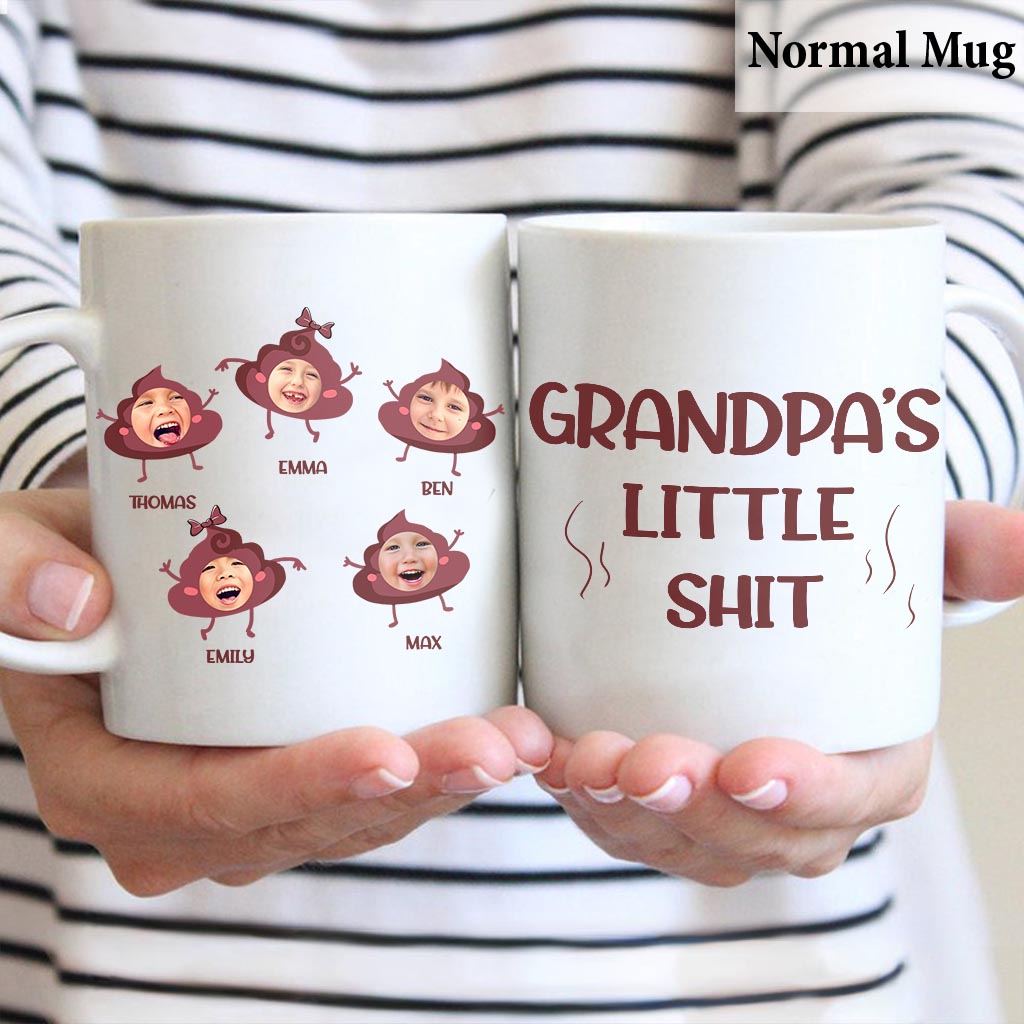 Daddy's Little Shit - Gift for dad, grandpa, mom, uncle, aunt, grandma - Personalized Mug