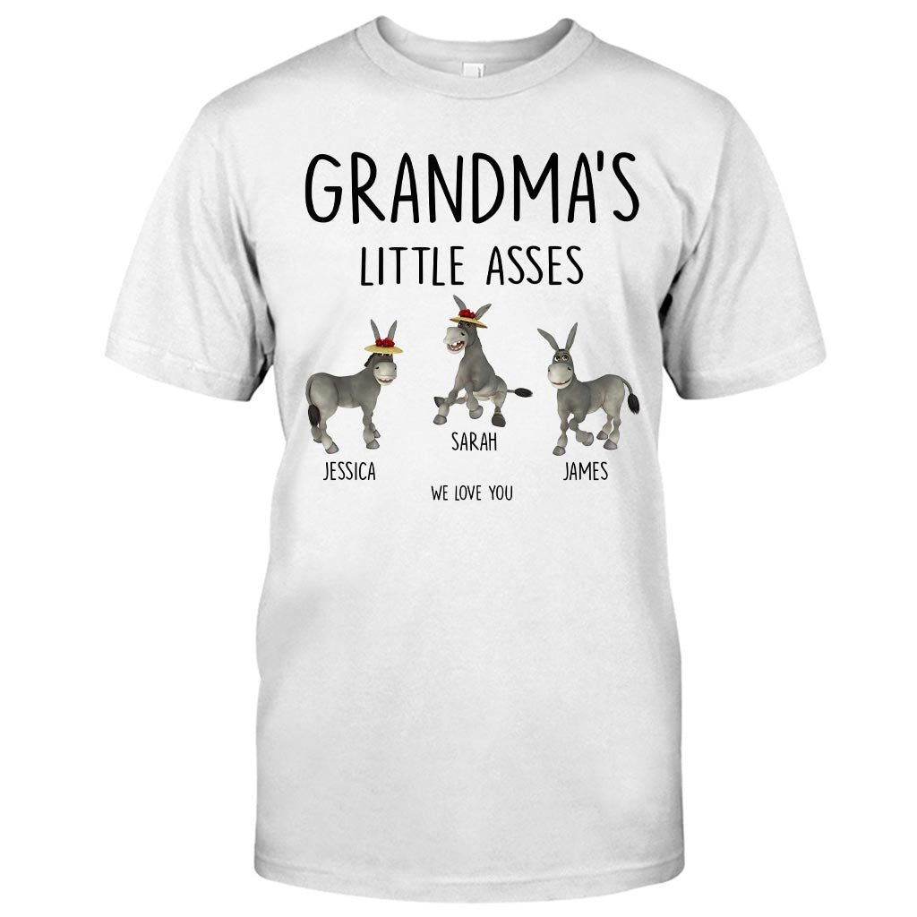 Little Asses - Gift for dad, grandpa, mom, uncle, aunt, grandma - Personalized T-shirt And Hoodie