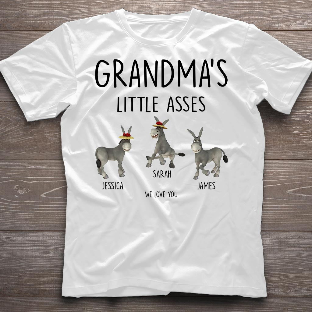 Little Asses - Gift for dad, grandpa, mom, uncle, aunt, grandma - Personalized T-shirt And Hoodie
