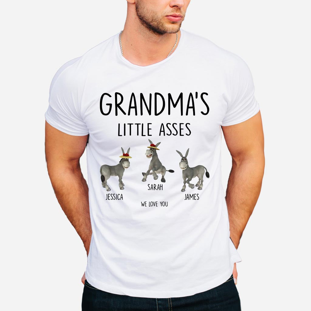 Little Asses - Gift for dad, grandpa, mom, uncle, aunt, grandma - Personalized T-shirt And Hoodie