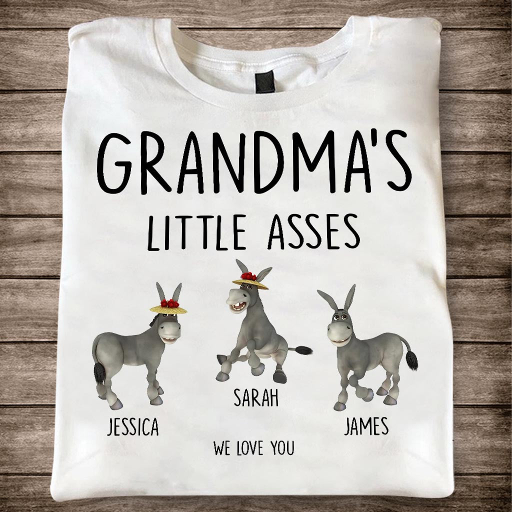 Little Asses - Gift for dad, grandpa, mom, uncle, aunt, grandma - Personalized T-shirt And Hoodie