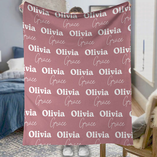 Custom Name Pattern - Personalized Step Mom Blanket