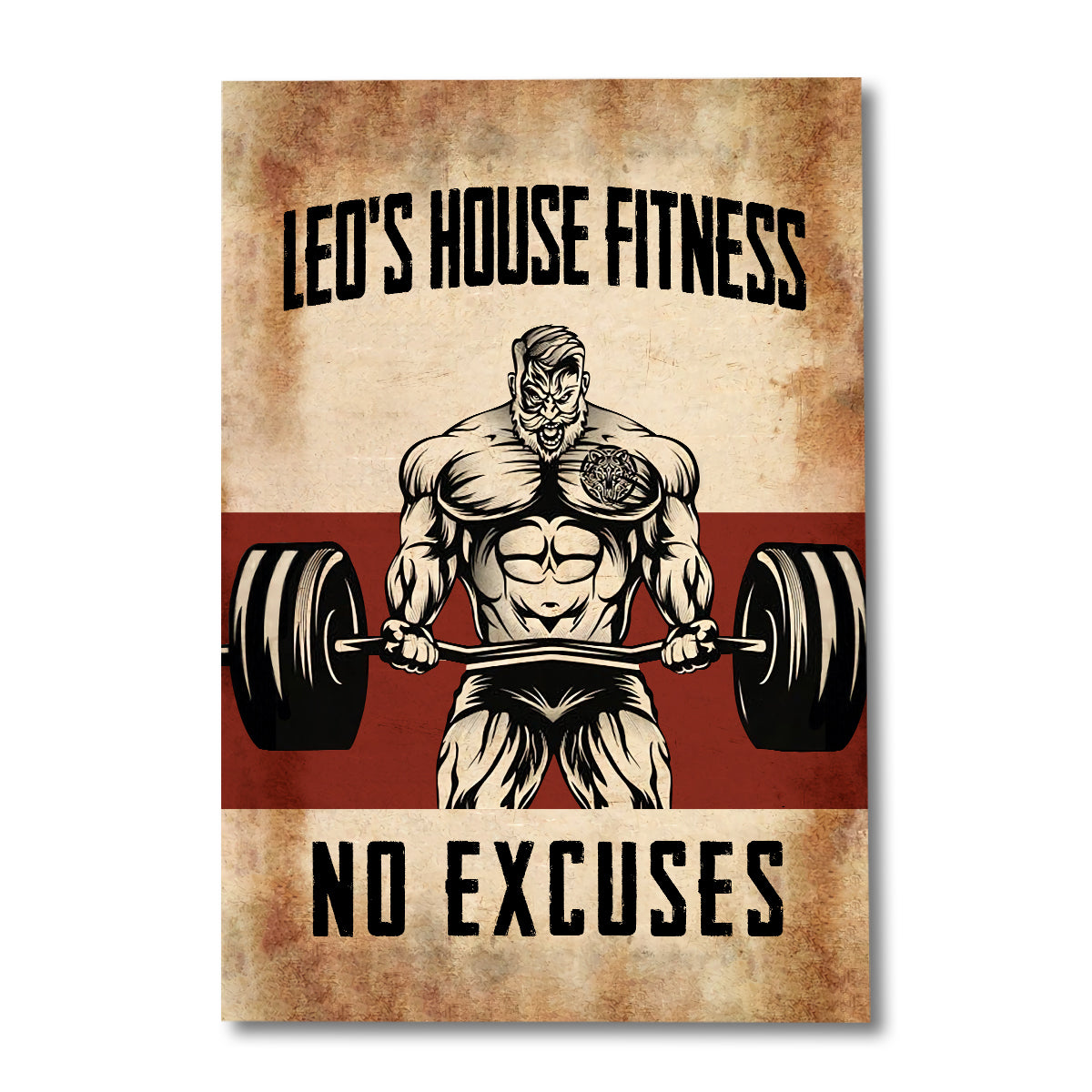 No Excuses - Personalized Fitness Canvas And Poster