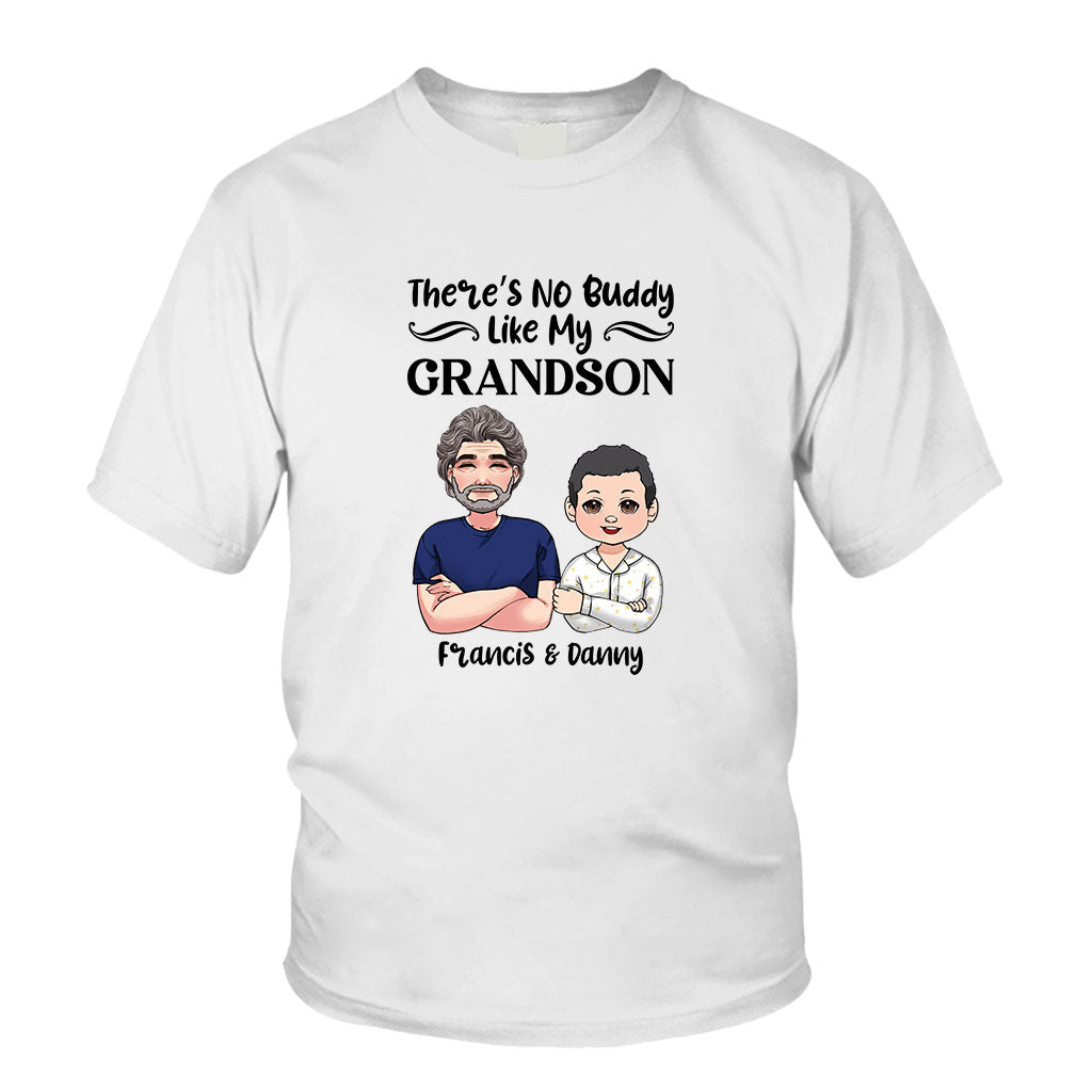 There Is No Buddy Like My Grandson/Granddaughter - Gift for grandpa - Personalized T-shirt And Hoodie