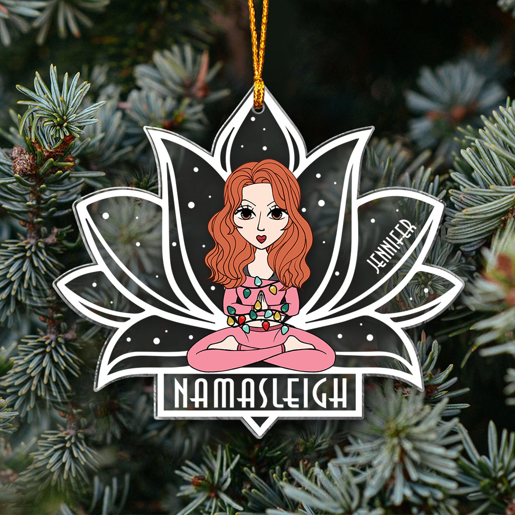 Namasleigh - Personalized Yoga Transparent Ornament