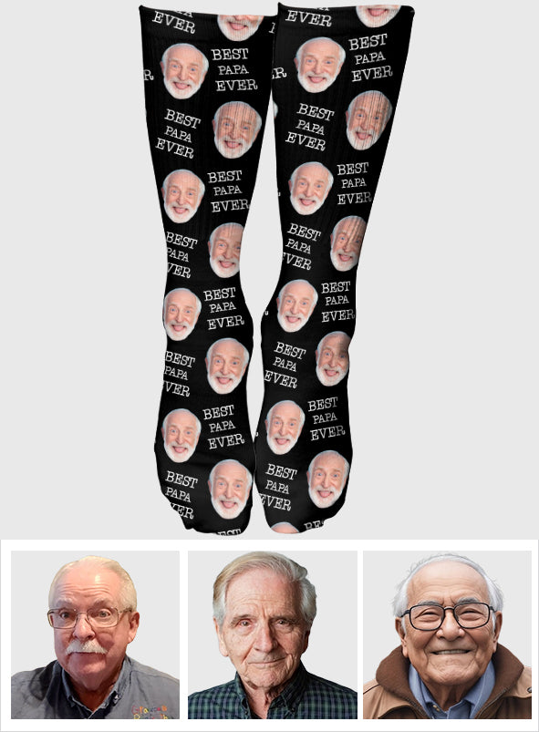 Custom Face - Personalized Grandpa Socks