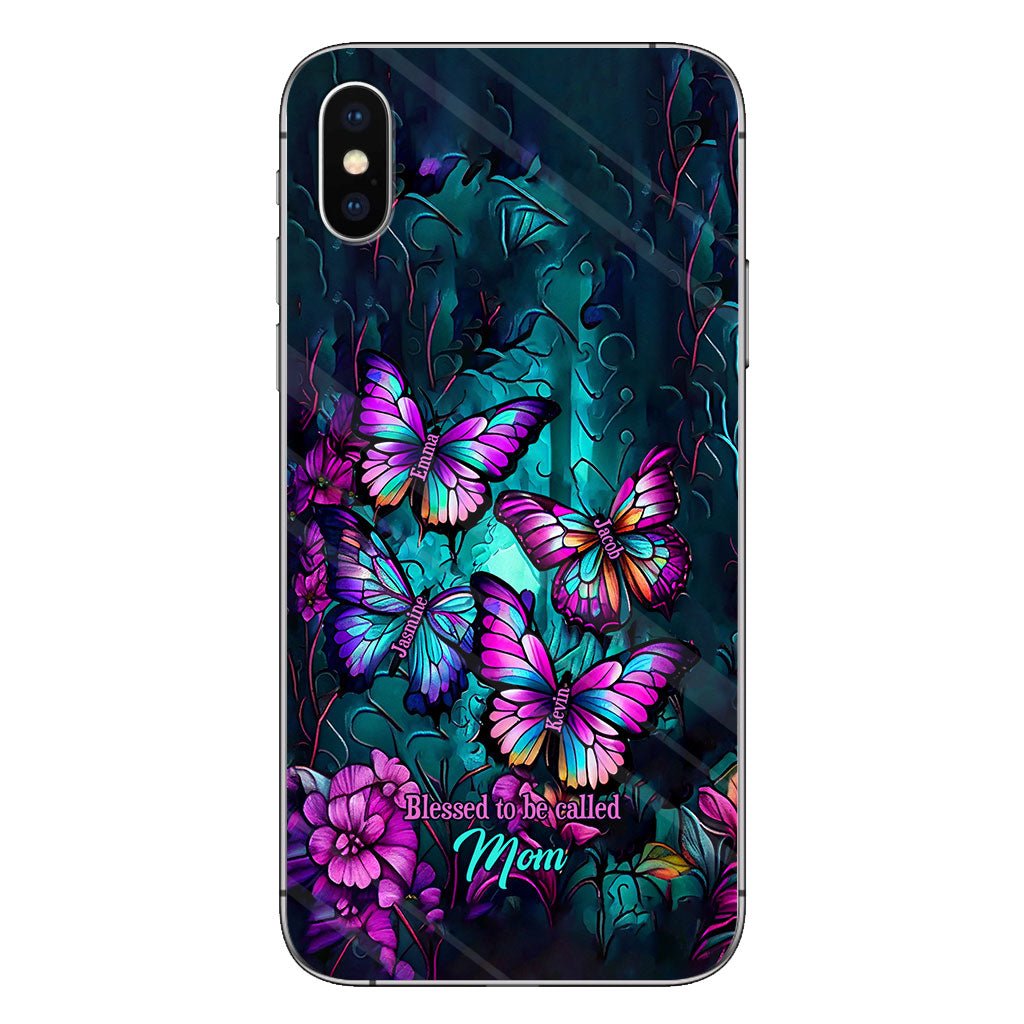 Grandma's Butterflies - Personalized Grandma Phone Case