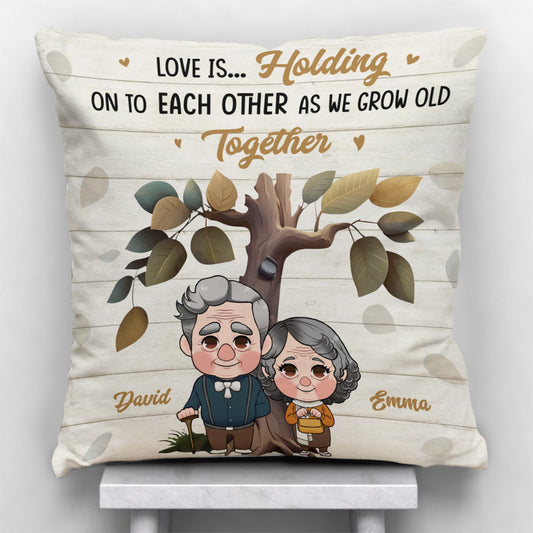 Grow Old Together - Personalized Couple Throw Pillow