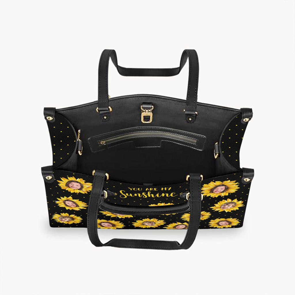 Grandma’s Garden - Gift for grandma, mom - Personalized Leather Handbag