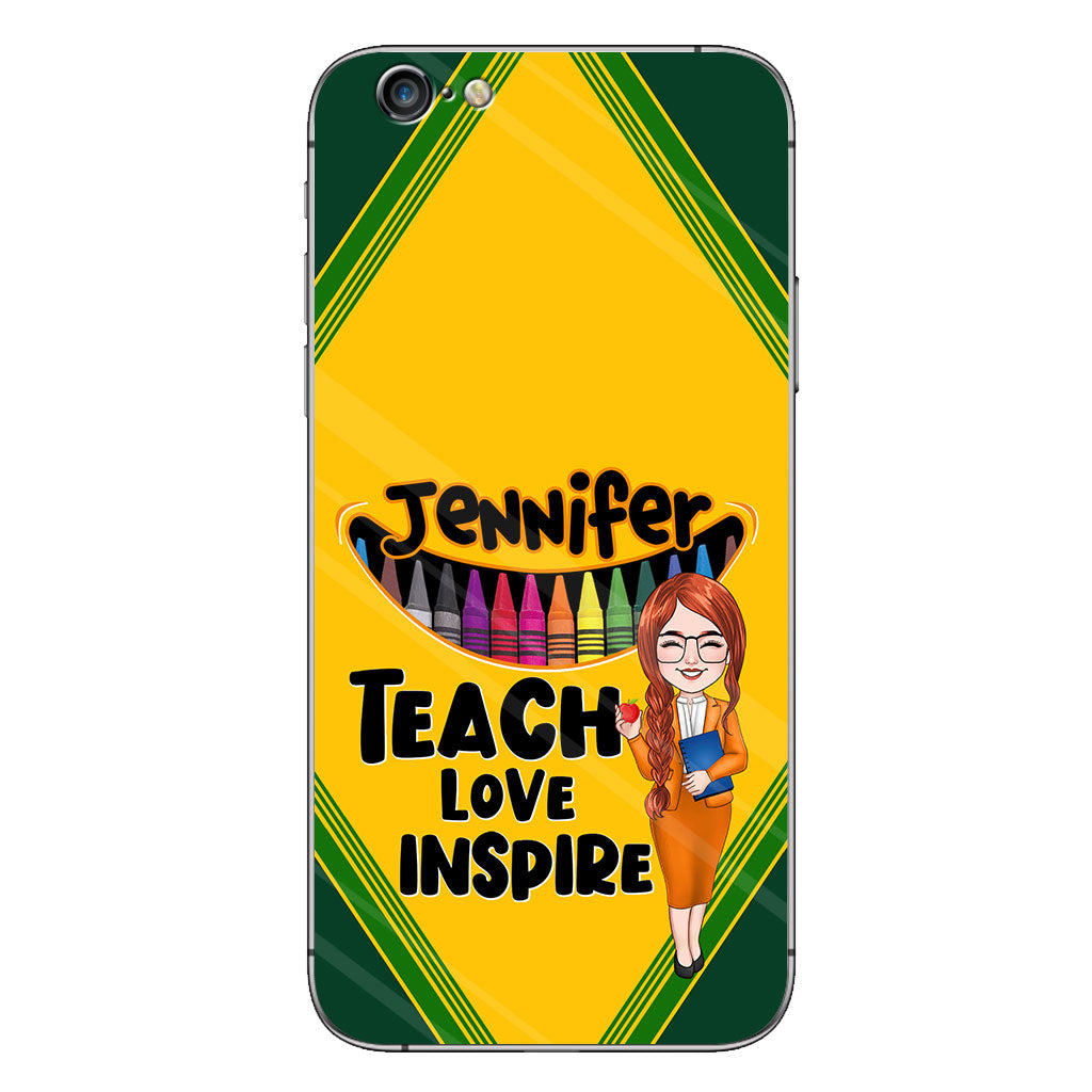 Teach Love Inspire - Personalized Teacher Phone Case