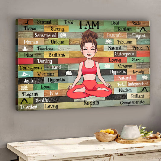 I Am - Personalized Yoga Canvas And Poster