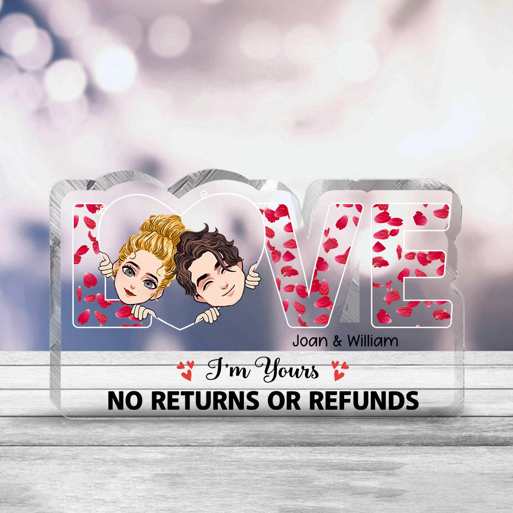 This Is Us - Couple gift for husband, wife, boyfriend, girlfriend, dog lover - Personalized Custom Shaped Acrylic Plaque