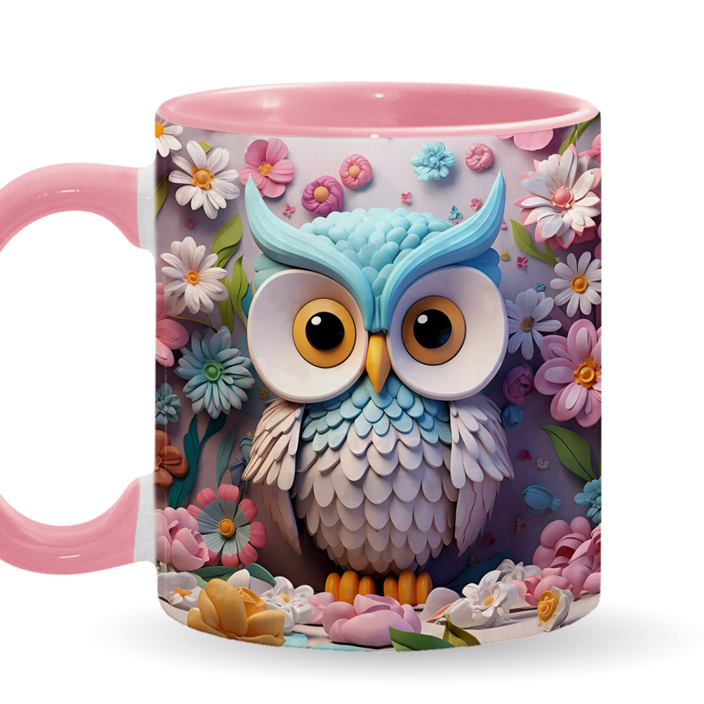 Cool Owl - Personalized Owl Accent Mug