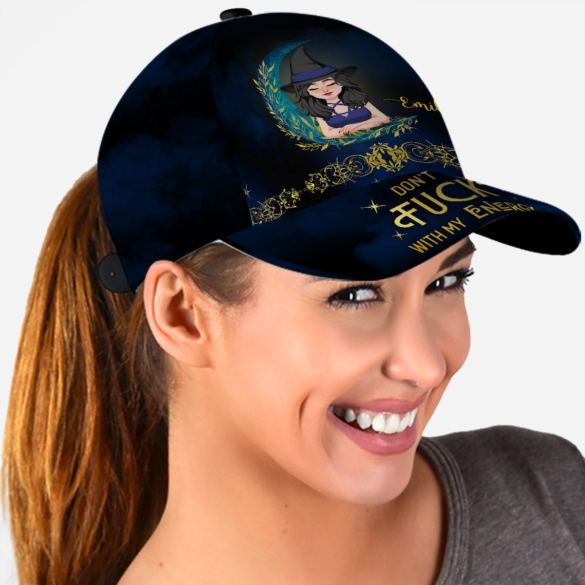 Don't F With My Energy - Personalized Witch Classic Cap