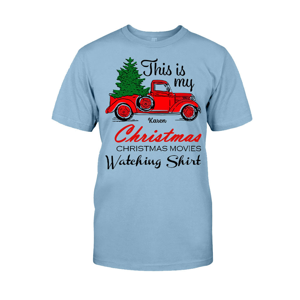 This Is My Christmas Movie Watching Shirt - Personalized Christmas T-shirt And Hoodie