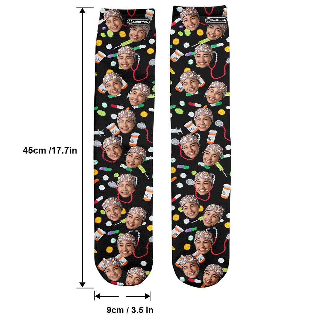 I Love When People Sedated - Personalized Nurse Socks