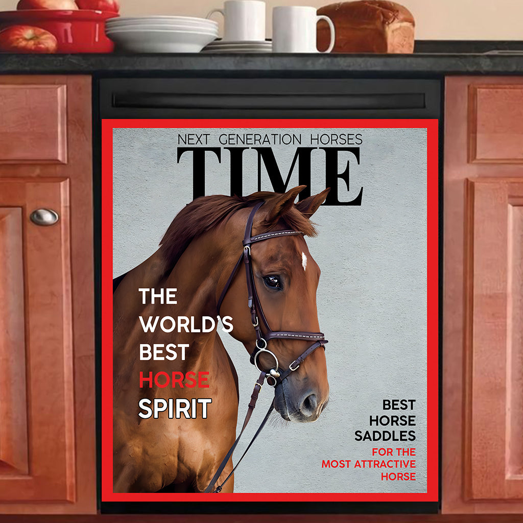 Magazine Covers - Personalized Horse Dishwasher Cover