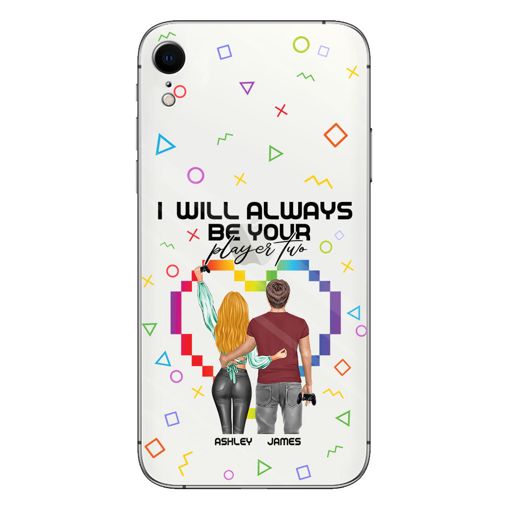 I Will Always Be Your Player Two - Personalized Video Game Clear Phone Case