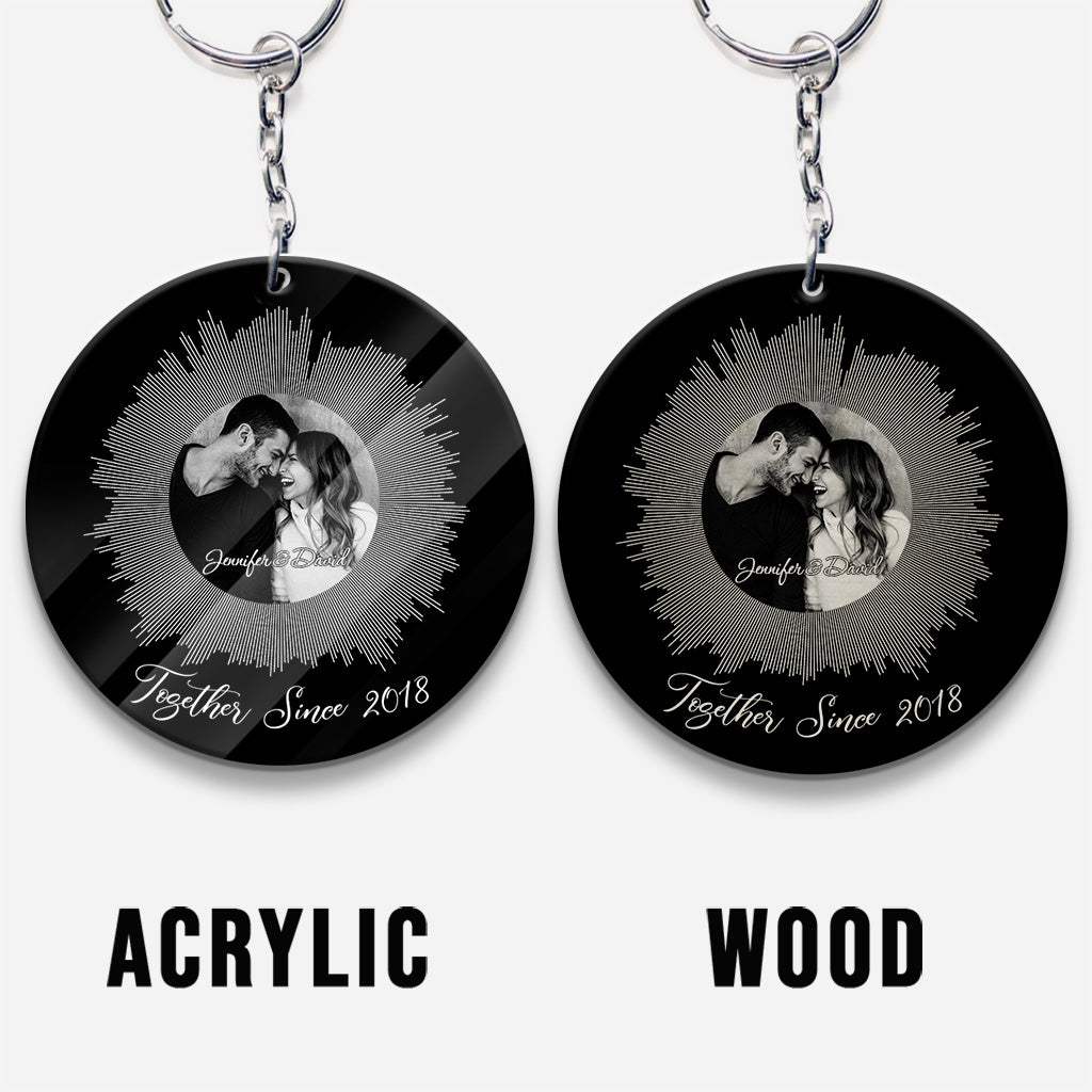 Our Love Song - Personalized Couple Keychain