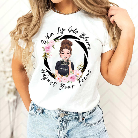 Adjust Your Focus - Personalized Photography T-shirt and Hoodie