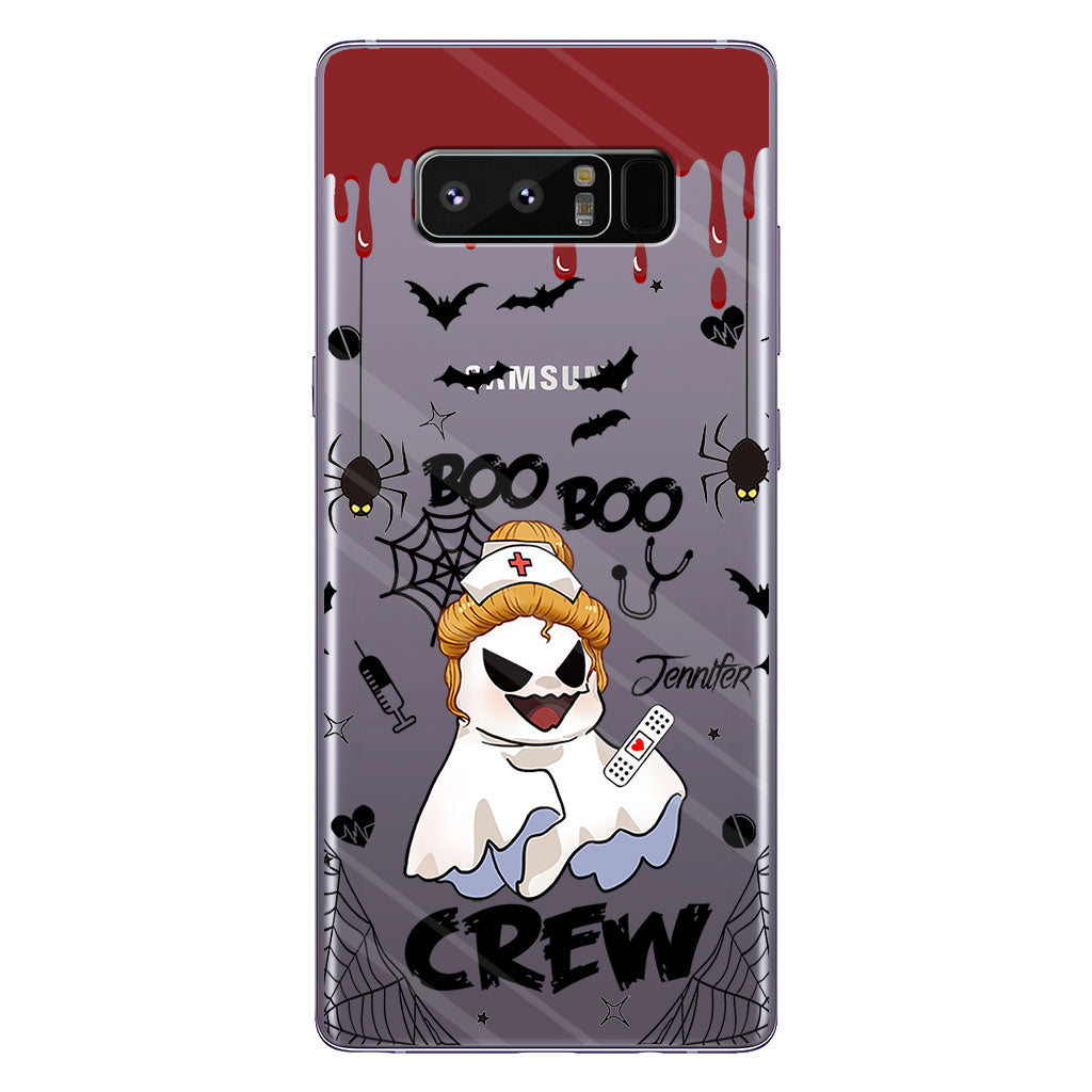 Boo Boo Crew - Personalized Nurse Clear Phone Case