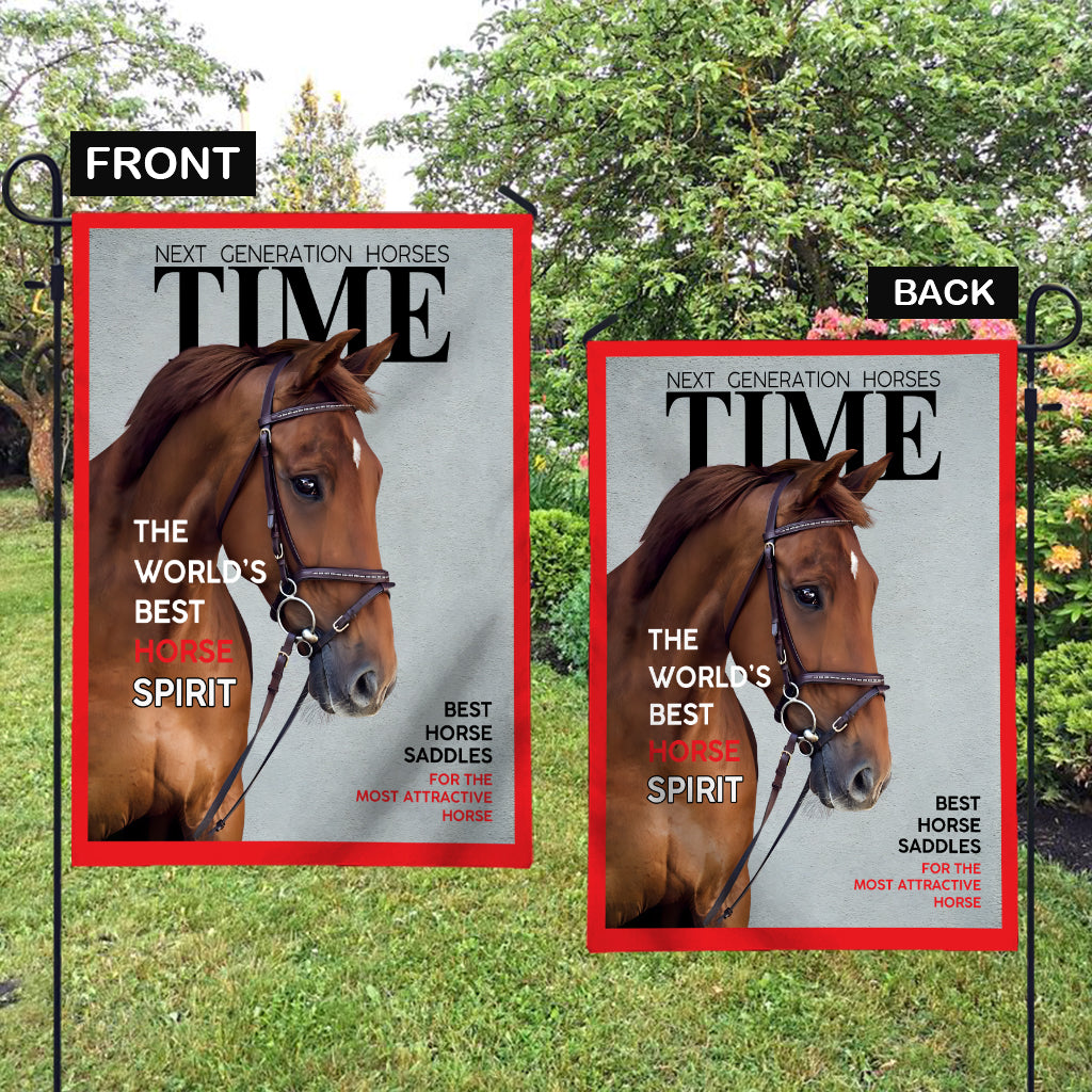 Magazine Covers - Personalized Horse Garden Flag