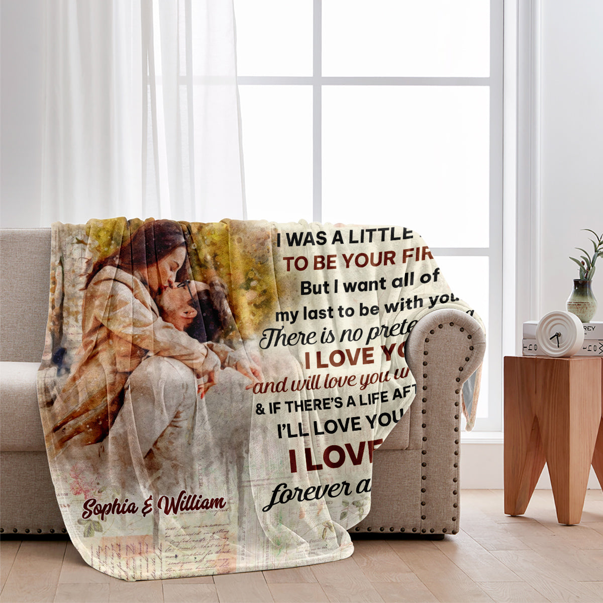 The Day I Met You - Personalized Couple Blanket