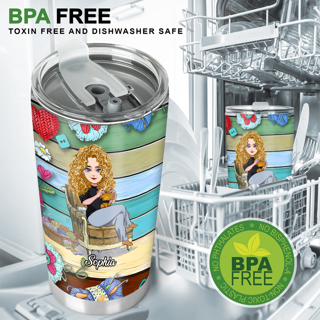 I Crochet - Personalized Crocheting Tumbler