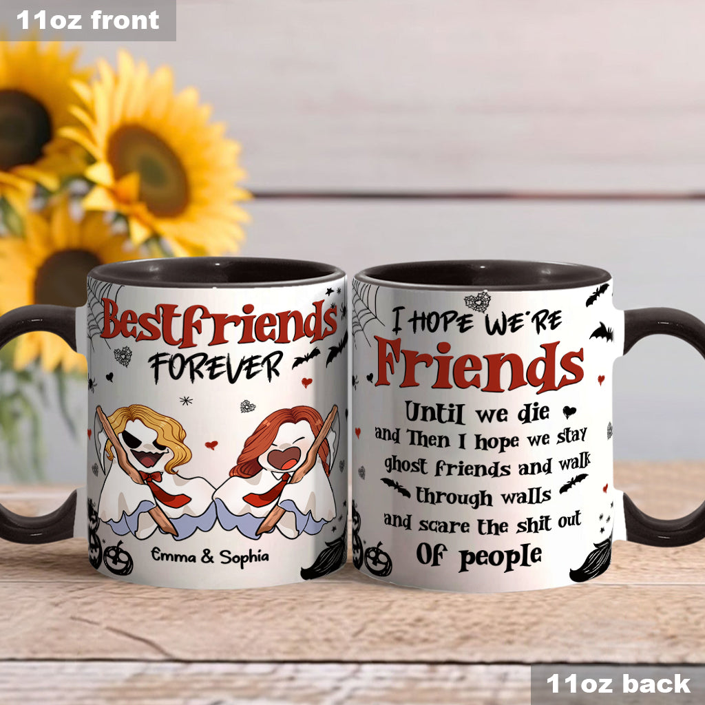 Bestfriend Forever - Personalized Bestie Accent Mug