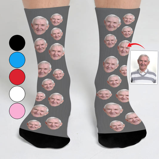 Custom Face - Personalized Grandpa Socks