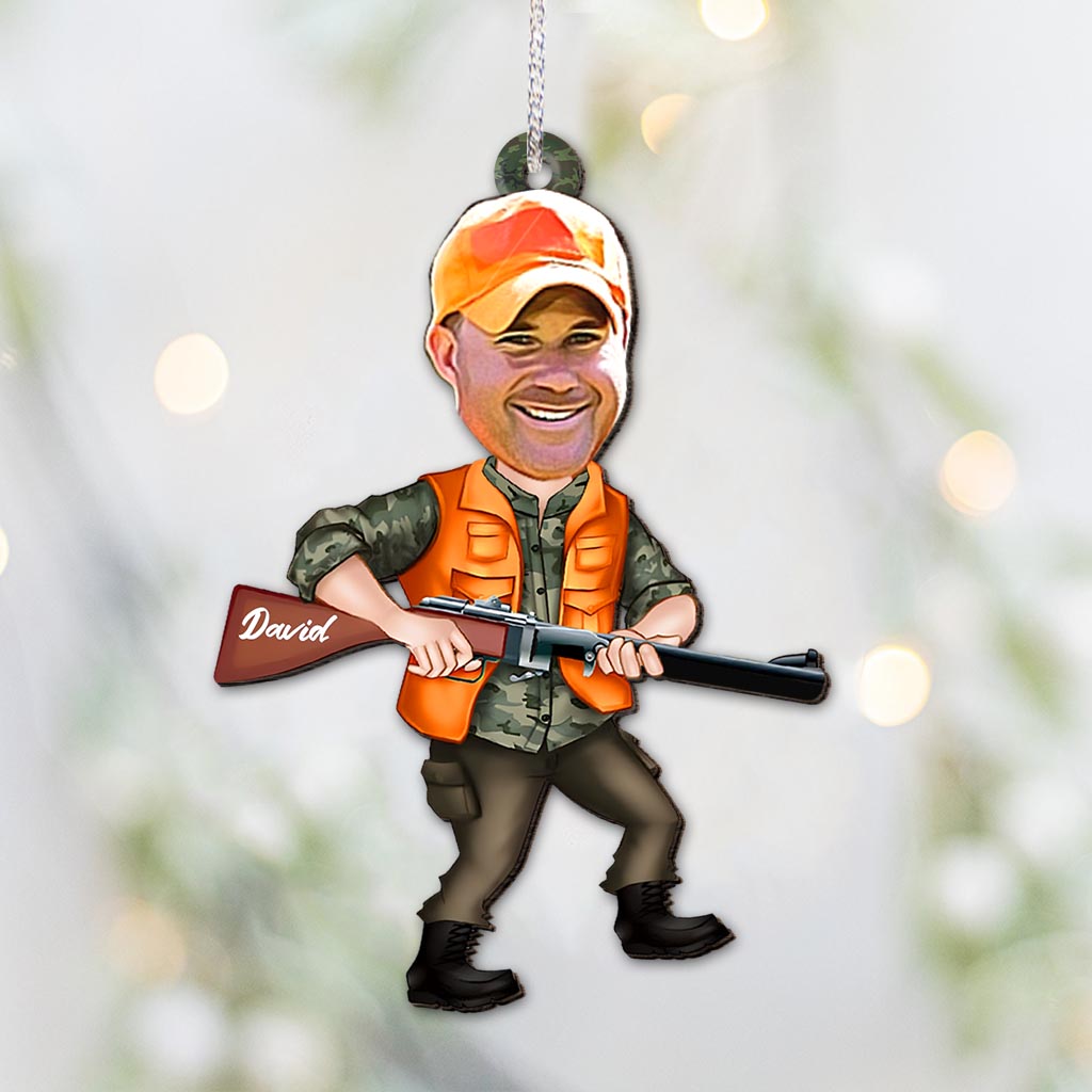 Photo Inserted Funny Hunting - Personalized Hunting Ornament