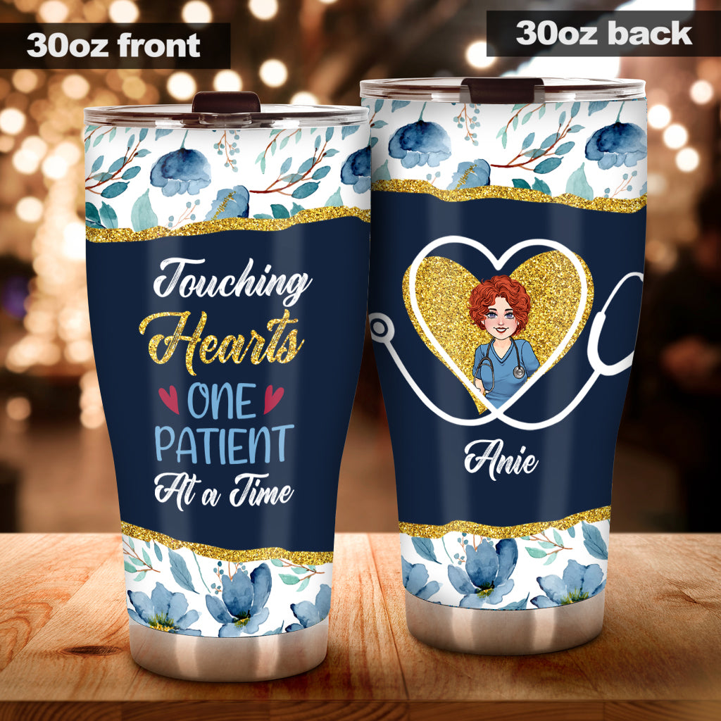 Touching Hearts - Personalized Nurse Tumbler