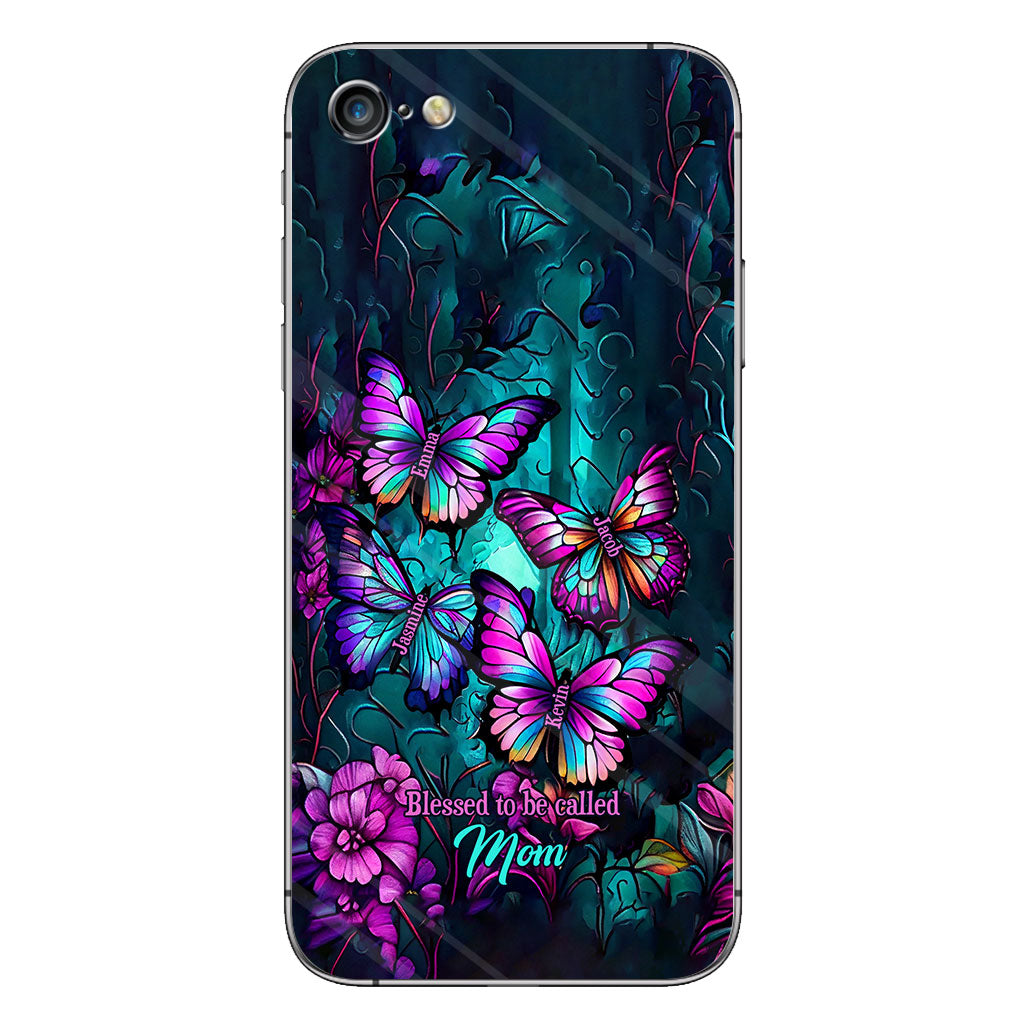 Grandma's Butterflies - Personalized Grandma Phone Case
