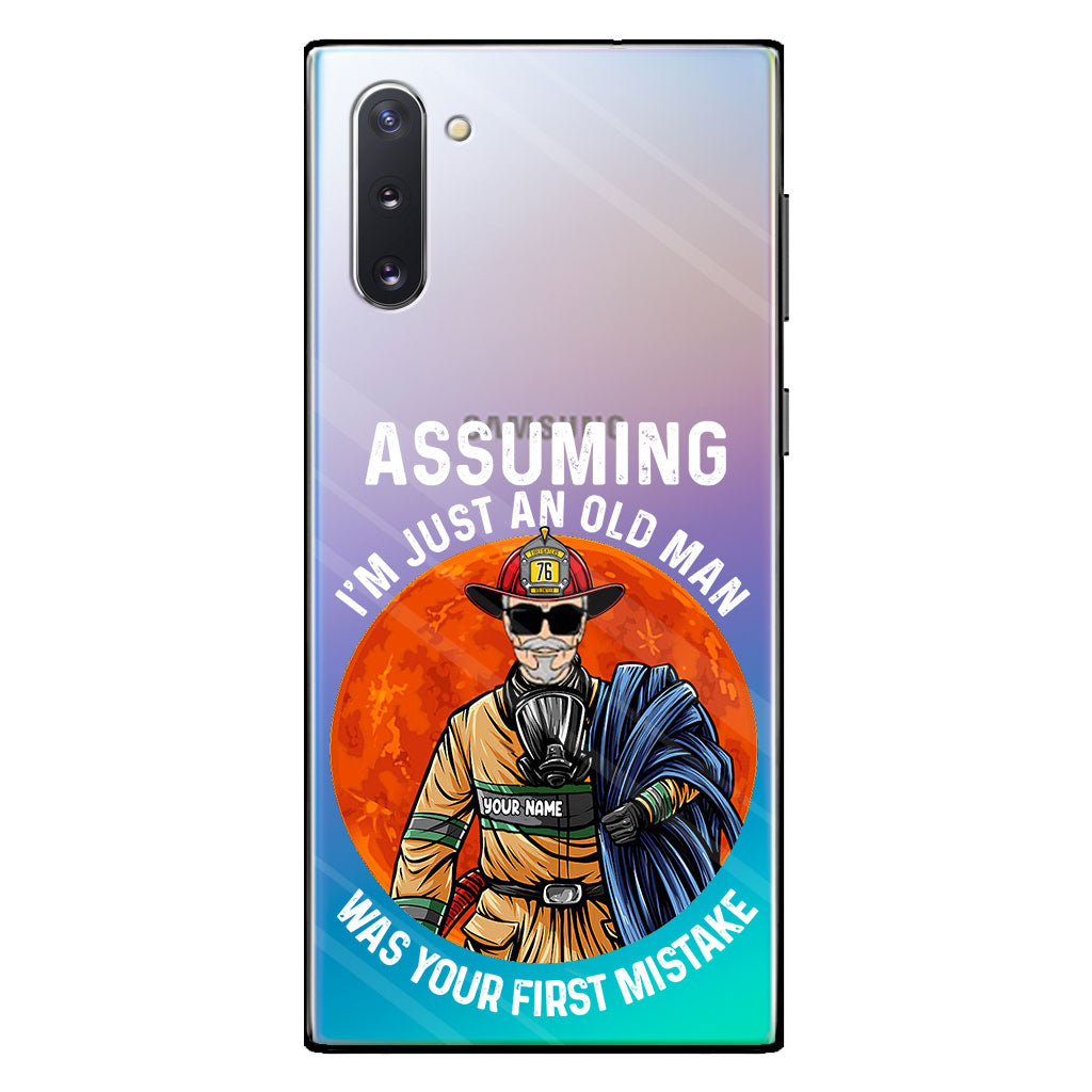 Your Mistake - Personalized Firefighter Clear Phone Case