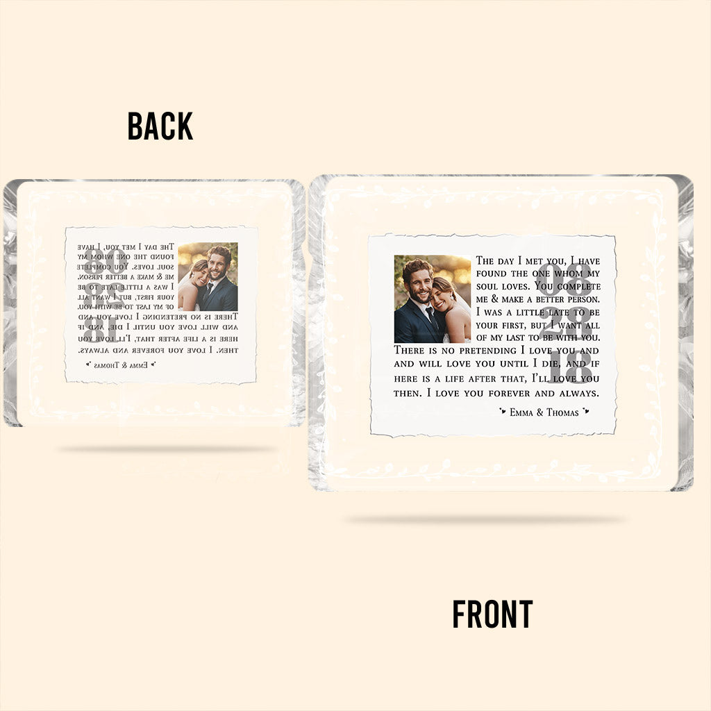 I Love You - Personalized Couple Custom Shaped Acrylic Plaque