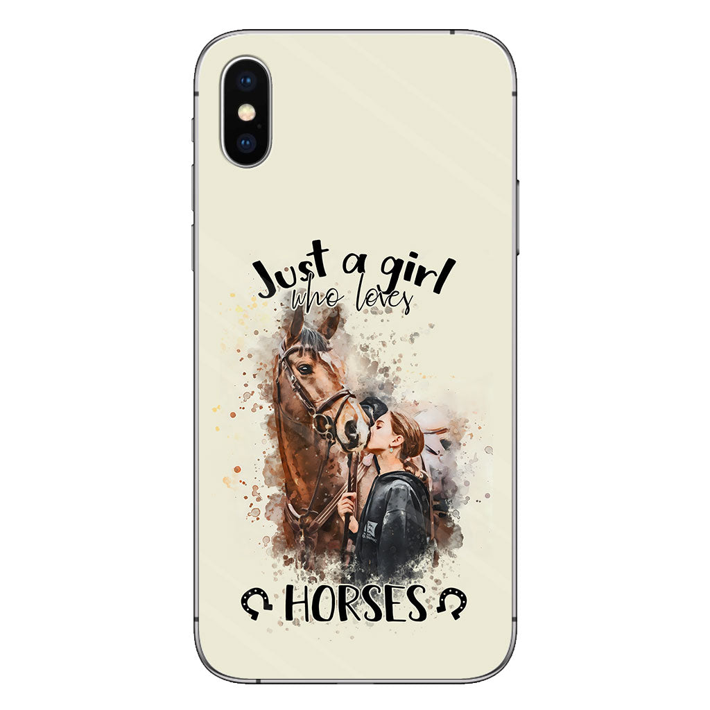 Just A Girl Who Loves Horses - Personalized Horse Phone Case