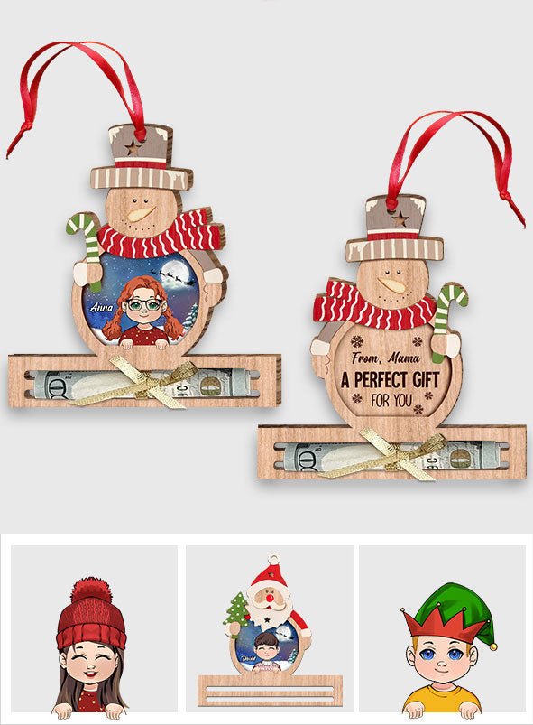 Holiday Present - Personalized Family Ornament