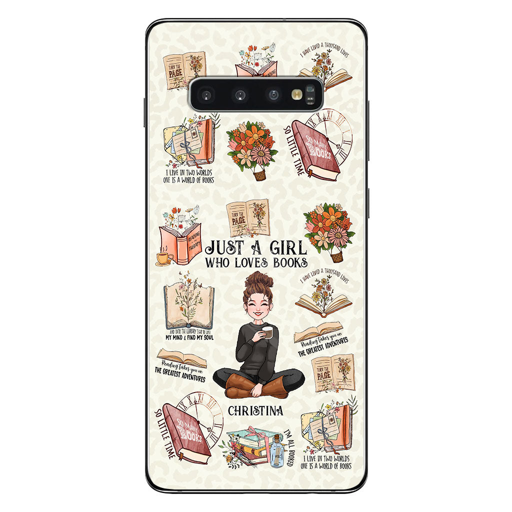 Just A Girl Who Loves Books - Personalized Book Phone Case
