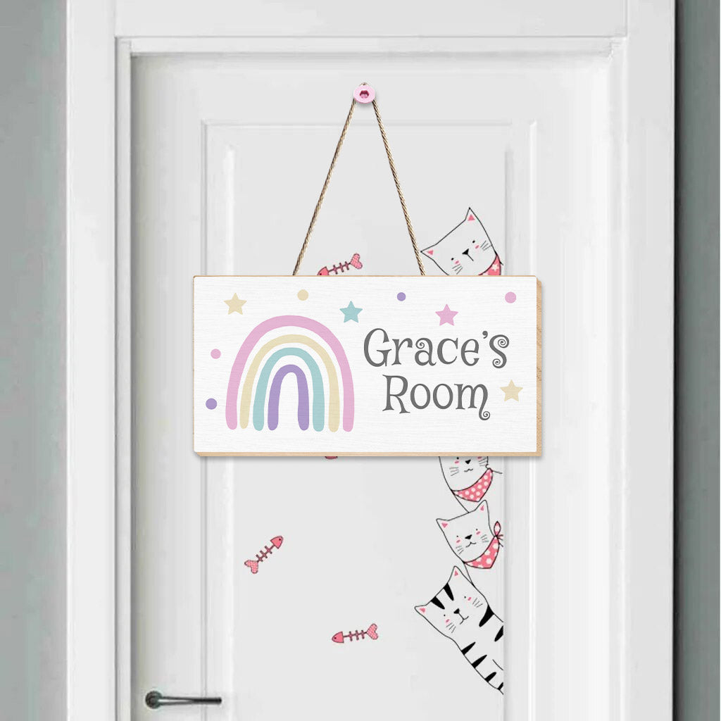 Child's Room - Personalized Kid Custom Shaped Wood Sign