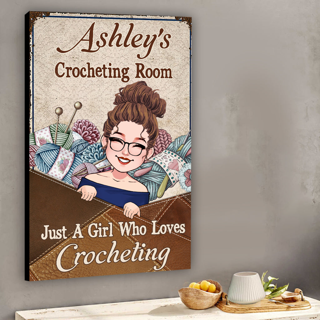 My Knitting Room - Personalized Knitting Canvas And Poster